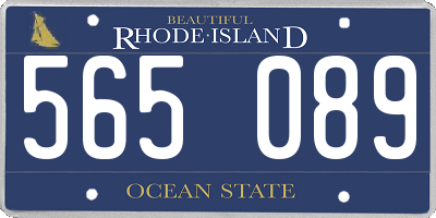 RI license plate 565089