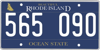RI license plate 565090