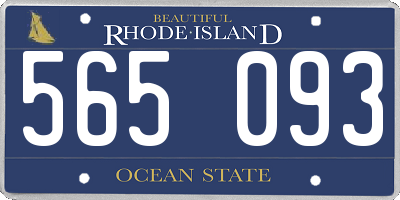 RI license plate 565093