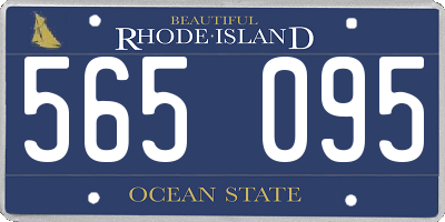 RI license plate 565095
