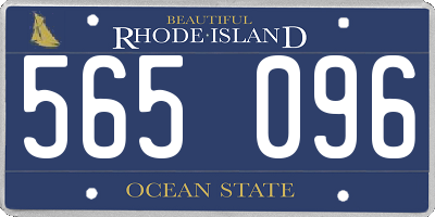 RI license plate 565096