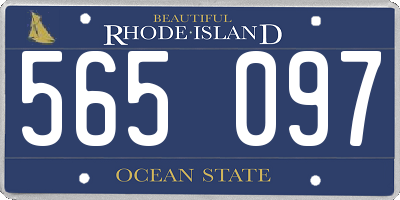 RI license plate 565097