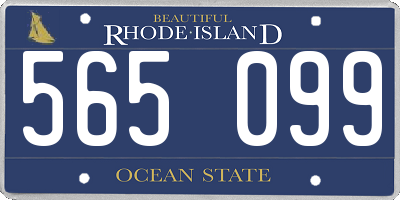 RI license plate 565099