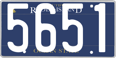 RI license plate 5651