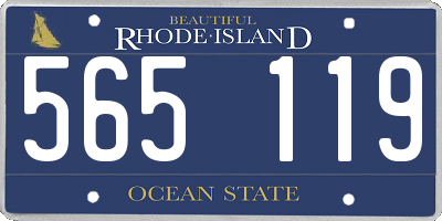RI license plate 565119