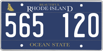 RI license plate 565120