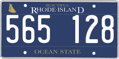 RI license plate 565128