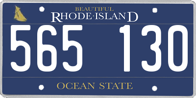 RI license plate 565130