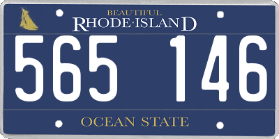 RI license plate 565146