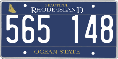 RI license plate 565148