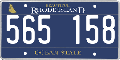 RI license plate 565158