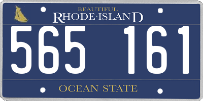 RI license plate 565161