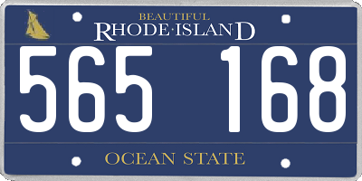 RI license plate 565168