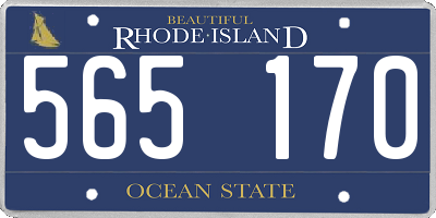 RI license plate 565170