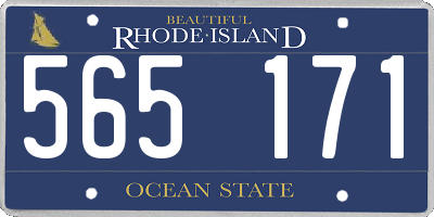 RI license plate 565171