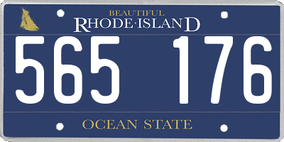 RI license plate 565176