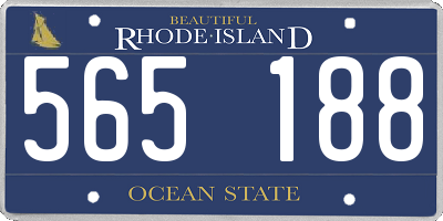 RI license plate 565188