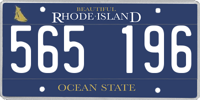 RI license plate 565196