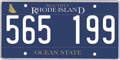 RI license plate 565199
