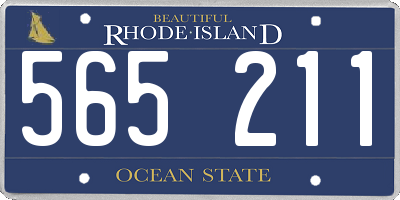 RI license plate 565211