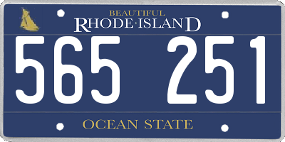 RI license plate 565251