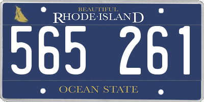 RI license plate 565261