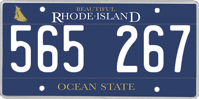RI license plate 565267