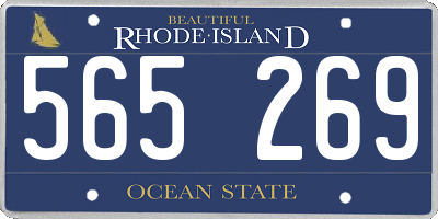 RI license plate 565269