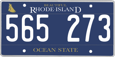 RI license plate 565273