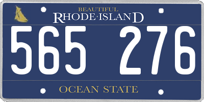 RI license plate 565276