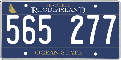 RI license plate 565277