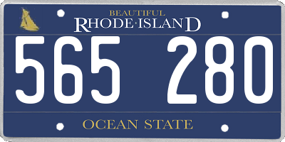 RI license plate 565280
