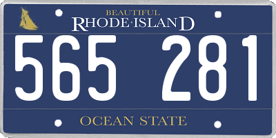 RI license plate 565281