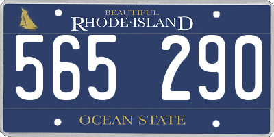 RI license plate 565290
