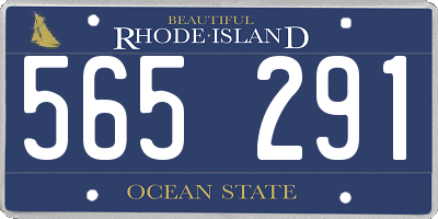 RI license plate 565291