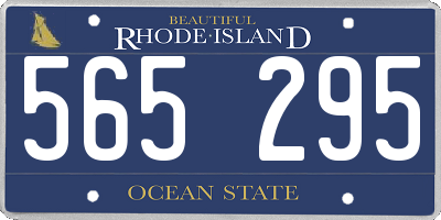RI license plate 565295