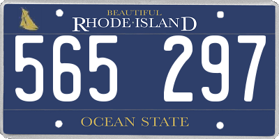 RI license plate 565297
