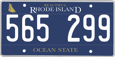 RI license plate 565299