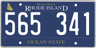 RI license plate 565341