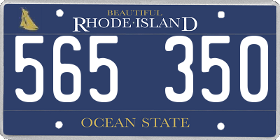 RI license plate 565350