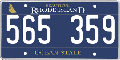 RI license plate 565359
