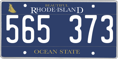 RI license plate 565373