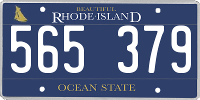 RI license plate 565379