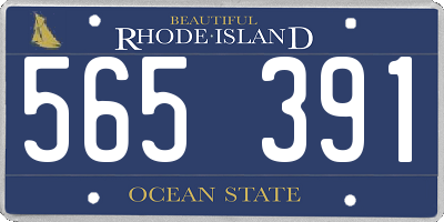 RI license plate 565391