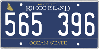 RI license plate 565396