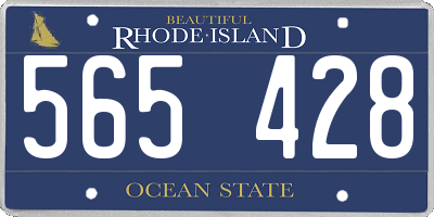 RI license plate 565428