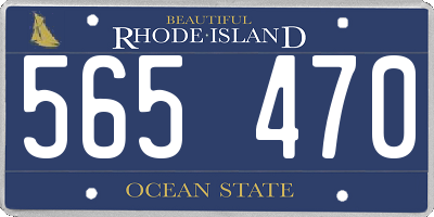 RI license plate 565470