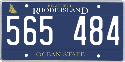 RI license plate 565484