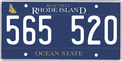 RI license plate 565520