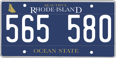 RI license plate 565580